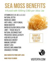 Load image into Gallery viewer, ERTH CBD Infused Sea Moss Gel – Raw St Lucia Sea Moss + Hemp‑Derived CBD - ERTH CBD