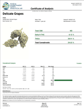 Load image into Gallery viewer, THCA Flower – Delicate Grapes (29.03%) | Premium Craft Hemp Bud - ERTH CBD