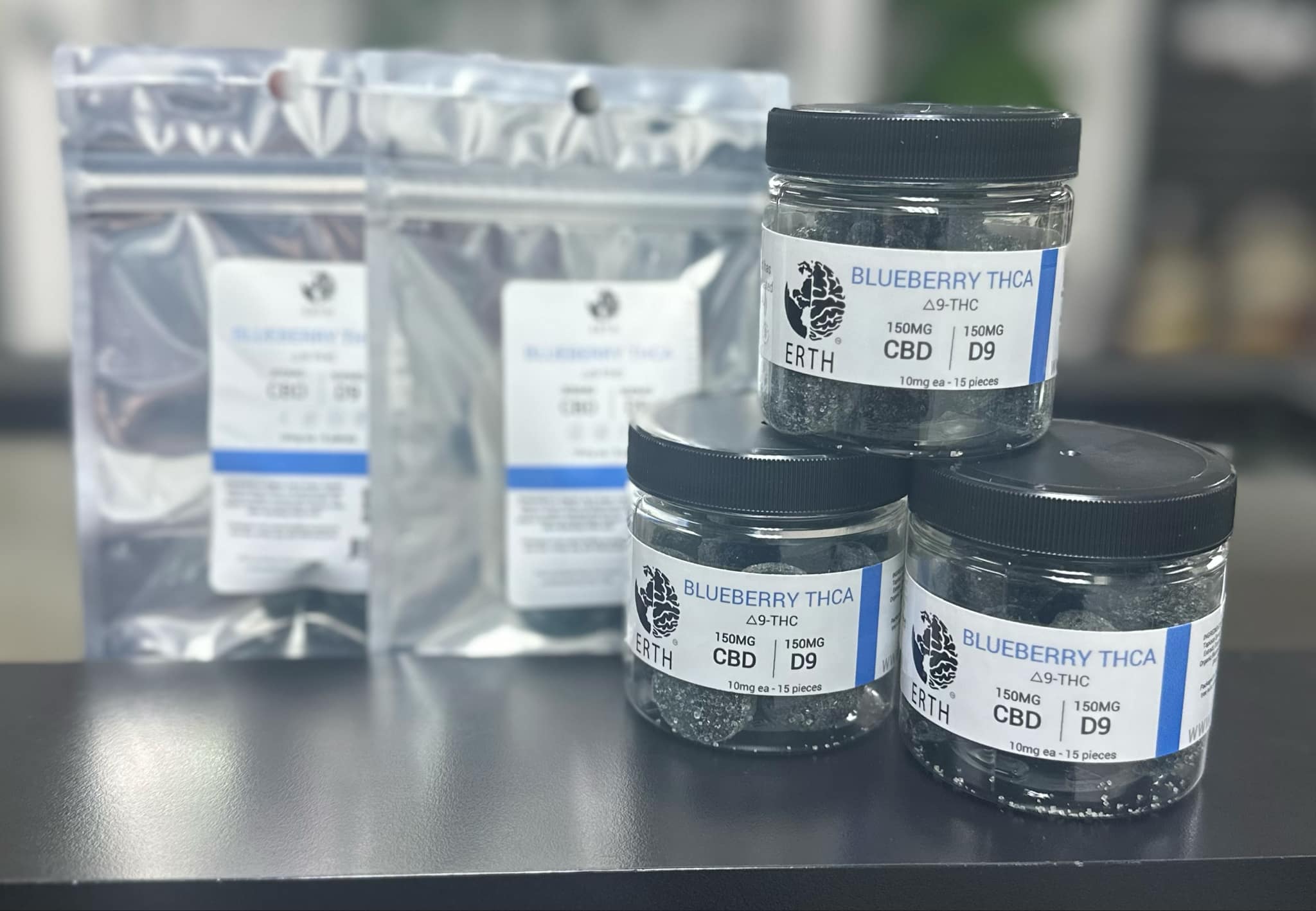 CBD + THC Full Spectrum Gummies – 10mg Each - ERTH CBD