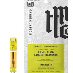 Modern Herb Co. Jack Herer THCA Live Resin Liquid Diamonds Cartridge (Sativa) – 1g - ERTH CBD
