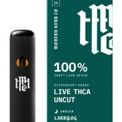 Modern Herb Co. Larry OG UNCUT Live Resin THCA Disposable – 1 g (Indica) - ERTH CBD