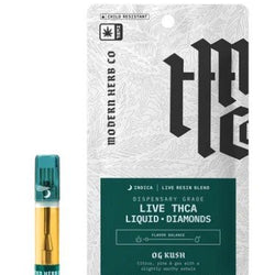 Modern Herb Co. THCA Live Resin Liquid Diamonds Vape Cartridge – OG Kush (Indica) – 1g - ERTH CBD