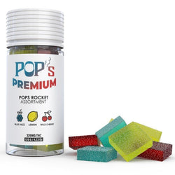 Pop’s Rocket Assortment Delta - 9 THC Vegan Gummies 20MG – 16CT Premium Hemp Gummies - ERTH CBD