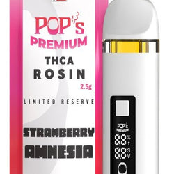 Strawberry Amnesia THCA Rosin Disposable Vape 2.5G – Sativa Live Rosin - ERTH CBD