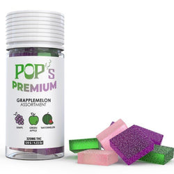 THC Vegan Gummies Pop’s Premium Grapplemelon Delta - 9 – 20mg D9 | 16ct - ERTH CBD