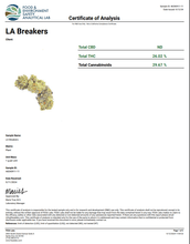 Load image into Gallery viewer, LA Breaker THCA Flower – Sativa | 29.67% Premium Bud
