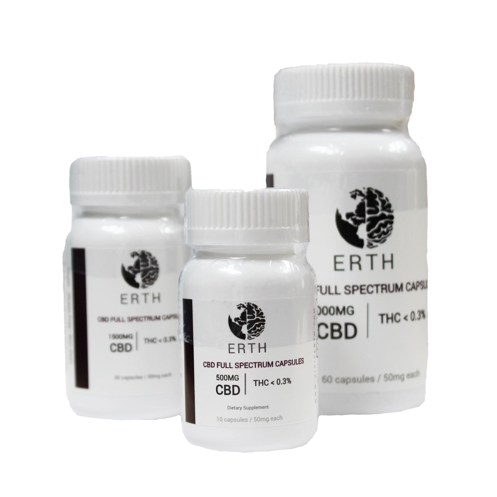 Daily Strength CBD Capsules – 50 mg - ERTH CBD