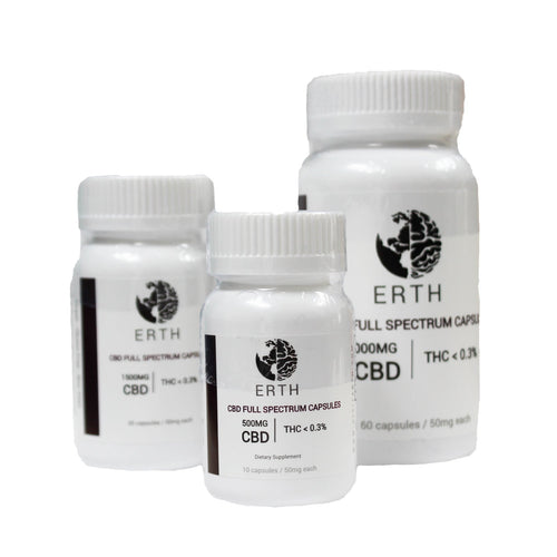 Daily Strength CBD Capsules – 50 mg - ERTH CBD